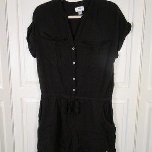 Old Navy Romper Black shorts with 4" inseam size Large Romper